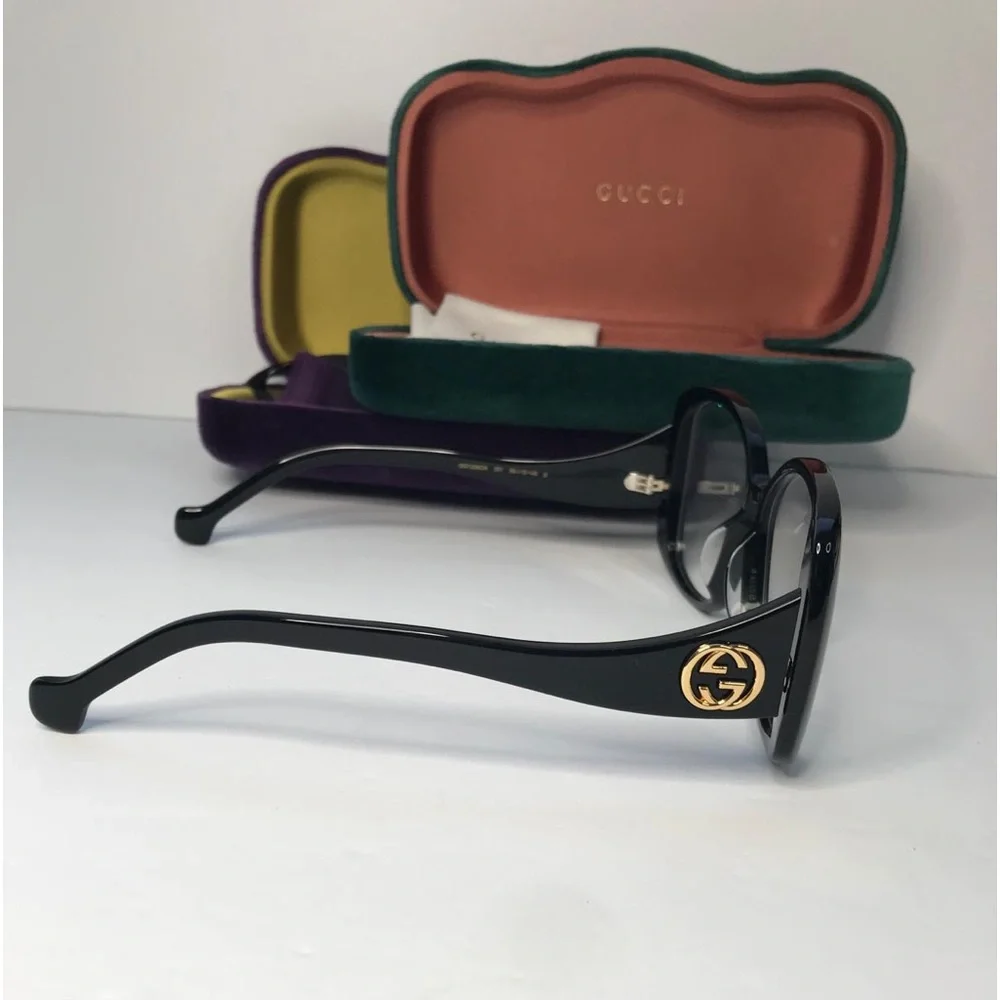 New Authentic Gucci Demo Butterfly Ladies Eyeglasses GG1236O 001 56 - Picture 8 of 16